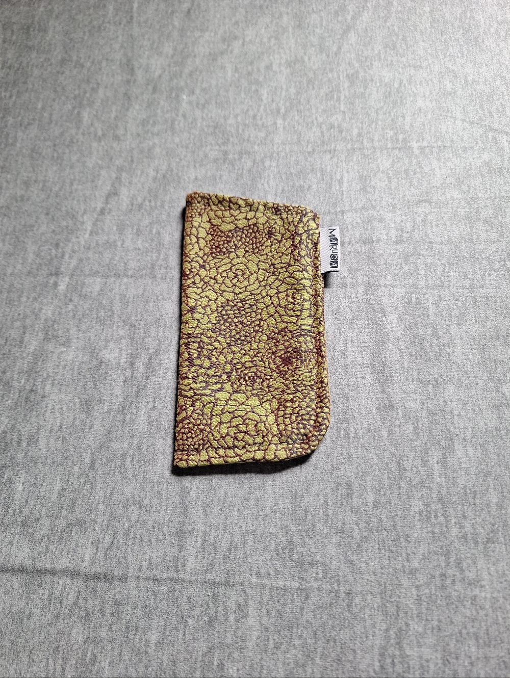 Marikoo Yellow Brown Patterned Cosmetic Pouch
